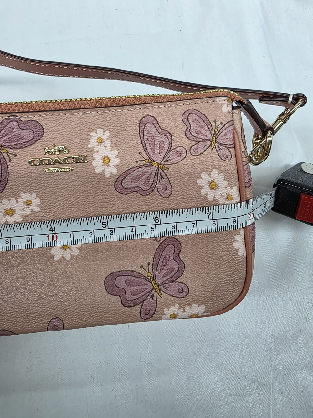 Coach Nolita 19 Pink Butterfly Daisy Mini Purse with Gold Hardware - Picture 8 of 10